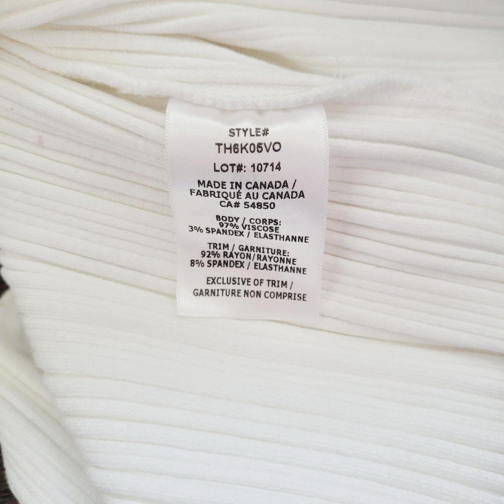 The Range Wave Rib Button-Up‎ Skirt -White - Picture 10 of 10